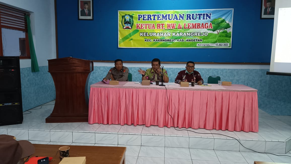 PERSIAPAN PERAYAAN HUT KEMERDEKAAN RI KE 78 KELURAHAN KARANGREJO 